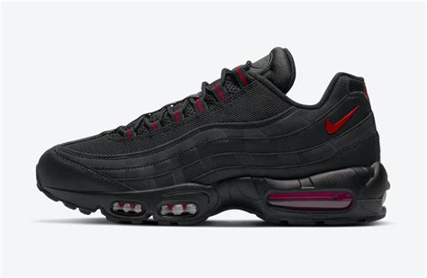 nike air max 95 schwarz rot|air max 95s all black.